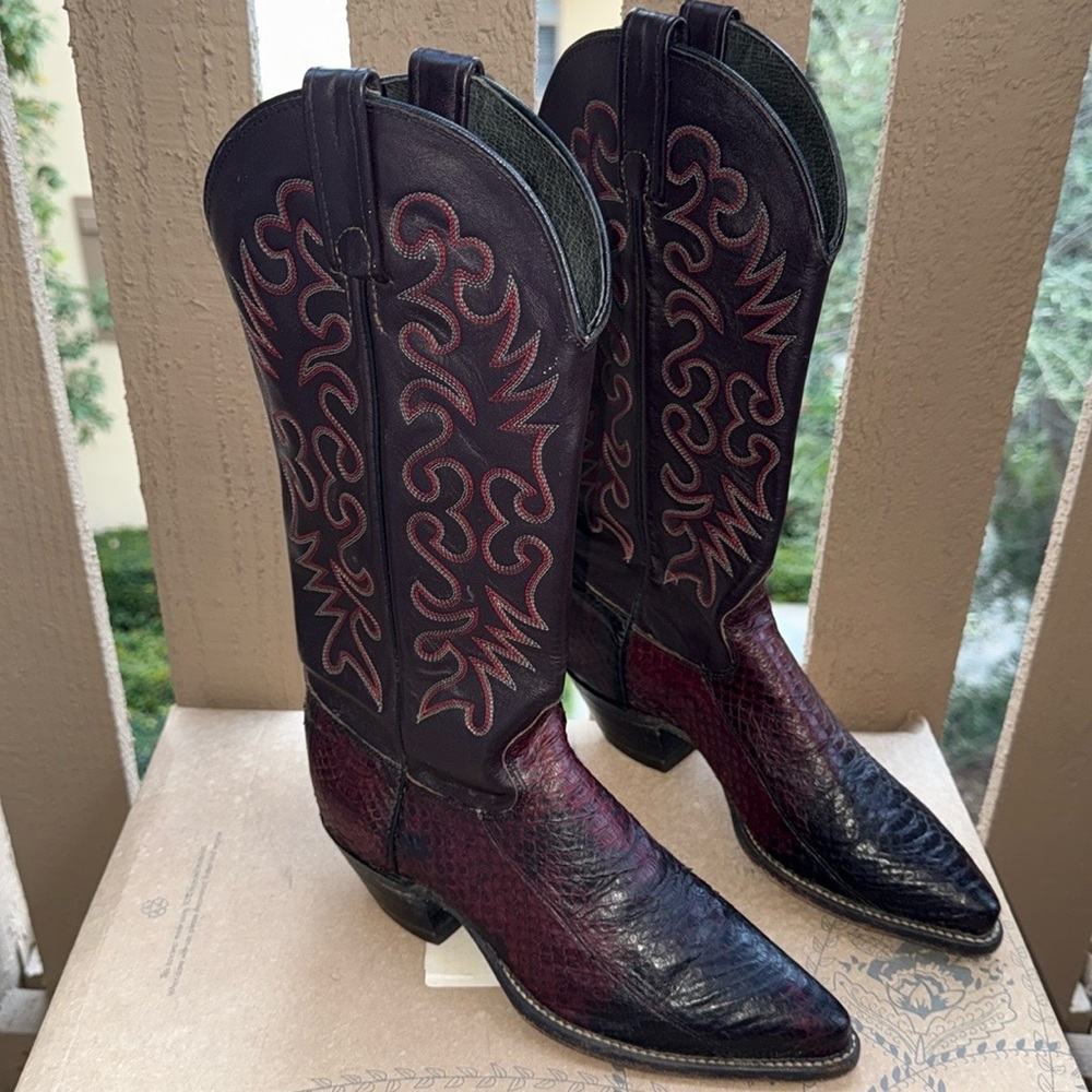 J. Chisholm Snakeskin Woman’s Boots